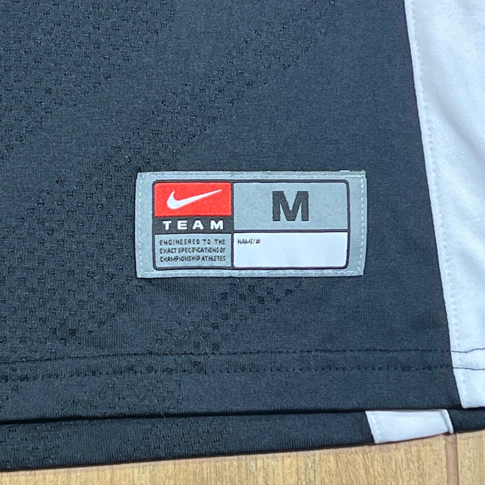 Nike Team All Indiana Attack Basketball Jersey 12 Black White Yellow Mens M - Picture 9 of 11